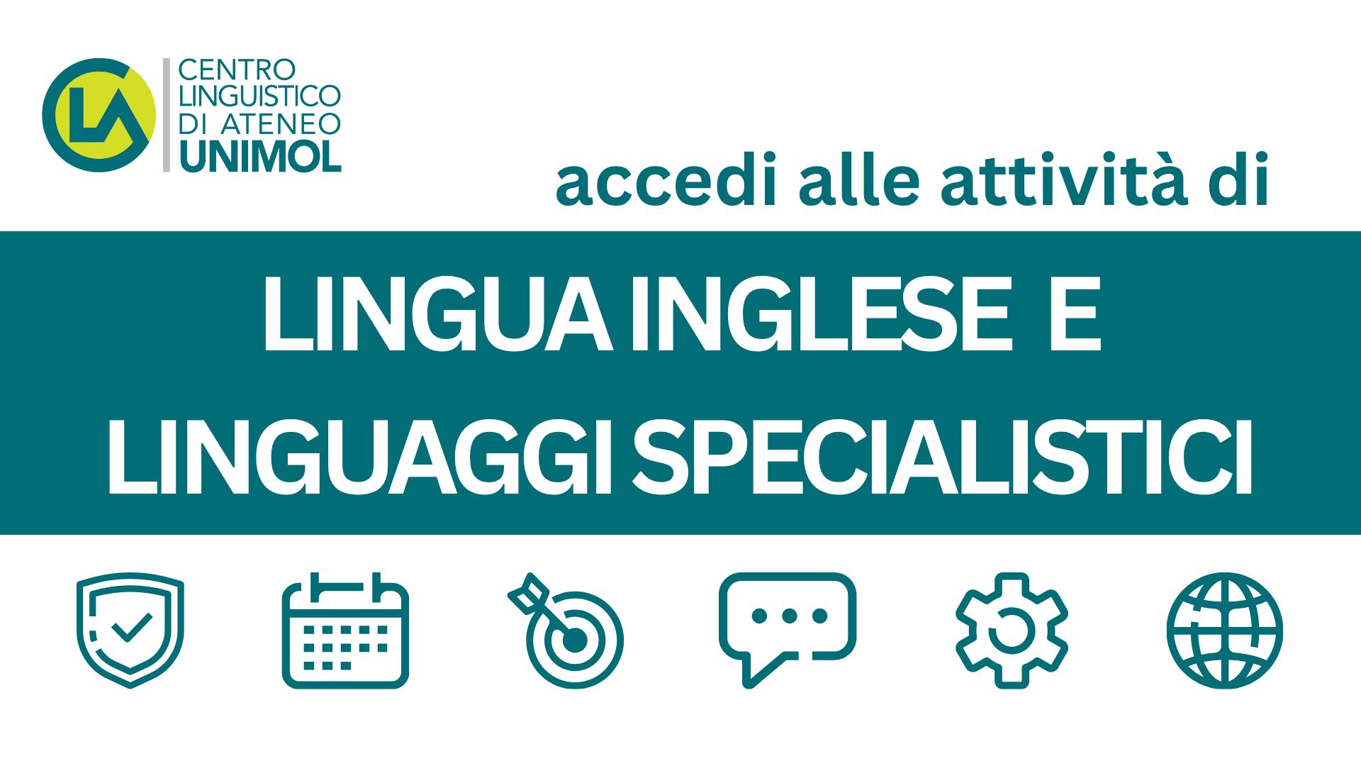 Fai clic qui per accedere alle attività di lingua inglese e linguaggi specialistici